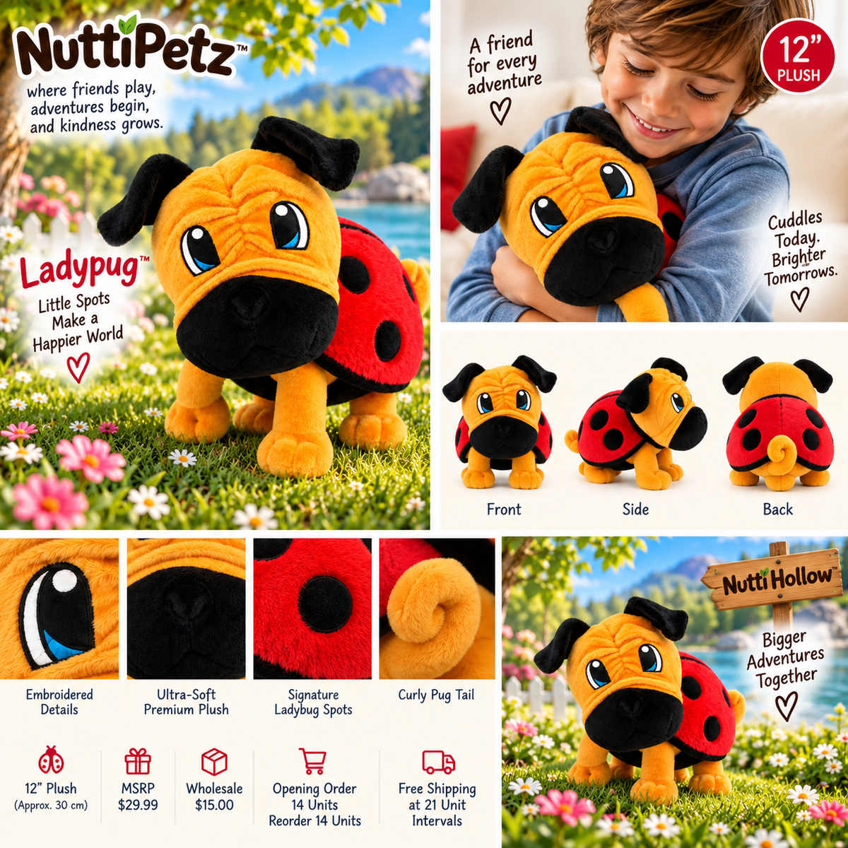 LadyPug™ Plush
